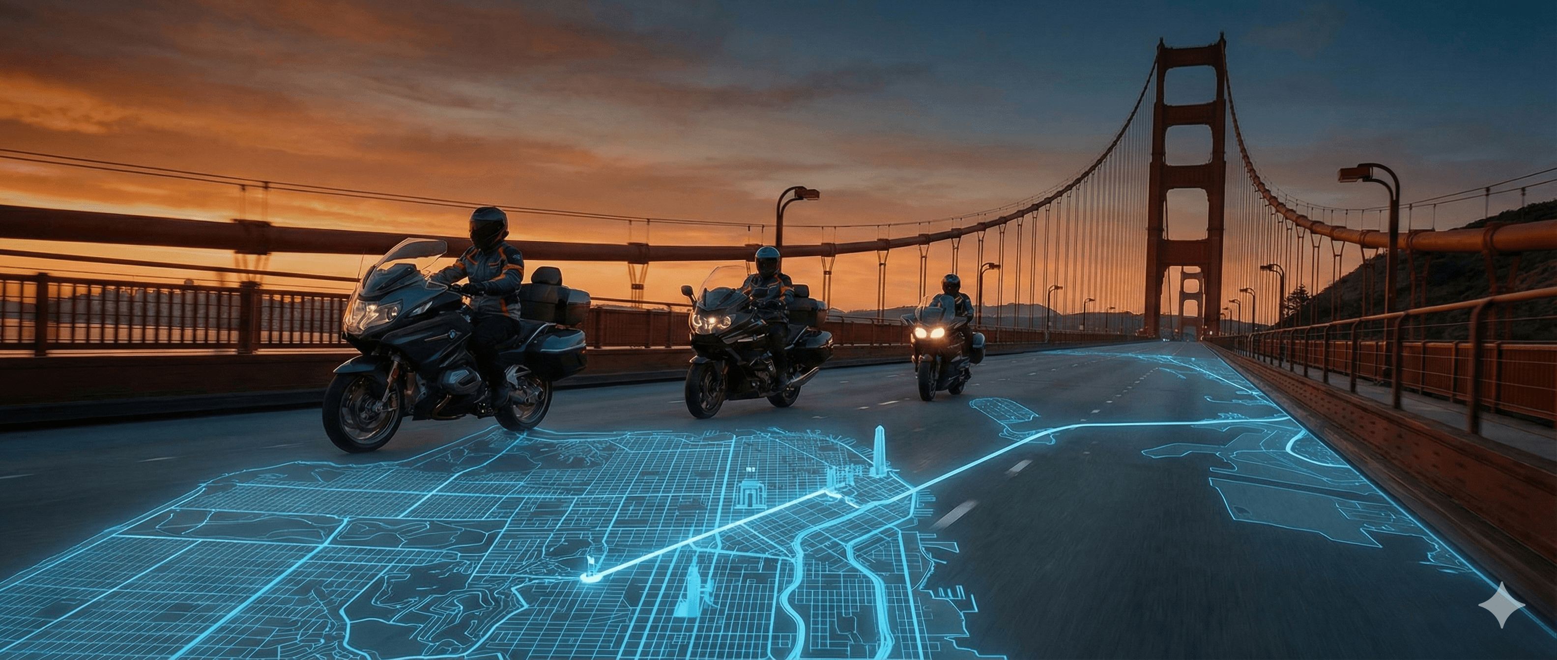 Motorcycle adventure background